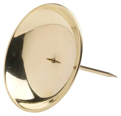 Adventskranz-Kerzenhalter Ø 8 cm, Messing gold poliert