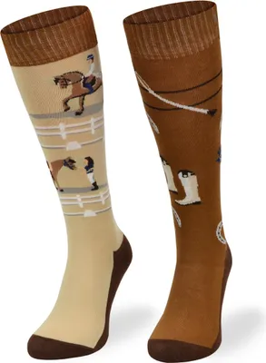 Produktbild von Skiety Reitbekleidung Damen & Herren - Kniestrümpfe für Damen & Herren - Reitsocken Reitsport Damen & Herren - Reitsocke Mädchen - Dresage, 35-38