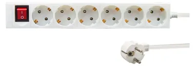 Immagine prodotto di e+p E 60 prese 6AC 1,5 m Cavo di prolunga bianco (E 60)