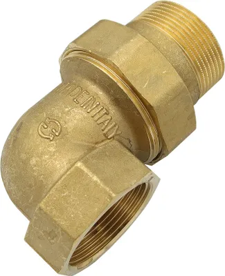 Produktbild von Messing Fitting Winkelverschraubung 1 1/2 Zoll IG/AG DN40