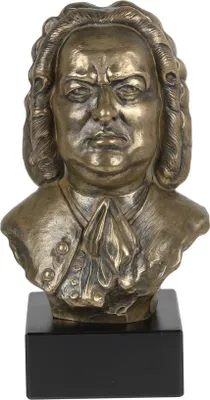 Immagine prodotto di Jan Sebastian Bach - Statua in marmo, statuetta di personaggio famoso, decorazione per uffici, scuole e hotel del marchio Art-Dog