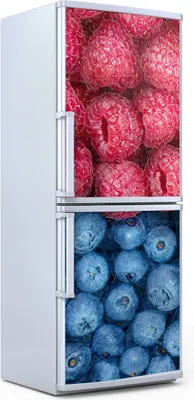 Produktbild von Kühlschrankdekoration  60x180 cm  Aufkleber auf dem Kühlschrank - Farblich Früchte