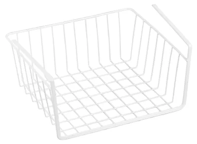 Produktbild von MSV Hängekorb aus Metall - 30 x 25,5 x 14 cm - Weiß - Aufbewahrungs-Korb für Küc