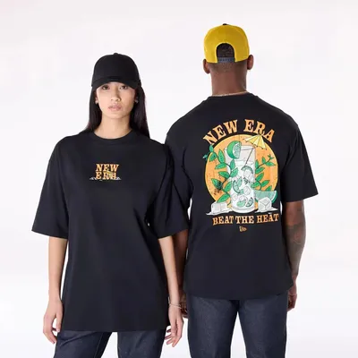 Obrázek produktu pro Tričko NEW ERA NE Drink Graphic Oversized – černé, velikost L