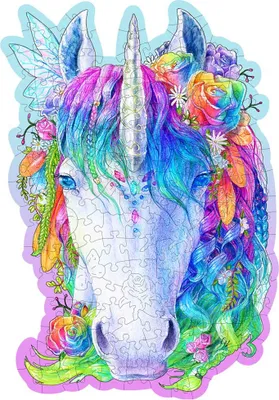 Produktbild von Wooden City Holz Puzzles Stylish Unicorn