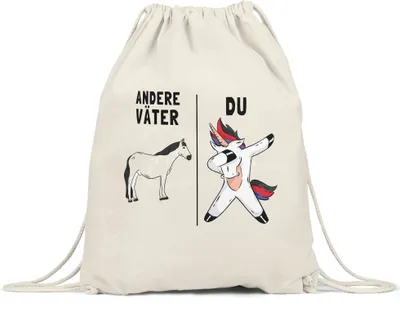 Produktbild von Andere Väter Du Beutel  bester Vater Papa Einhorn Lustig Geburtstag Vatertag Sohn Tochter Geschenk