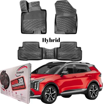 Produktbild von Trimak Autofußmatten kompatibel mit KIA Sportage 5.Gen Hybrid ab 2021 Auto Allwetter Gummimatten