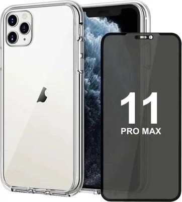 Produktbild von Transparente Hülle für iPhone mit Displayschutz – IPhone 11 Pro / Privacy