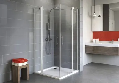 Produktbild von SCHULTE Eckeinstieg Alexa Style 2.0 80 x 80 x 192 cm Klarglas Profilfarbe alpinweiß