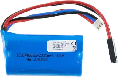 Produktbild von efaso Akku Batterie 7,4V 2000 mAh Li-Po kompatibel mit MJX F649, T40C 5600 Steck