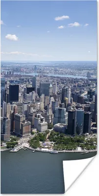 Produktbild von MuchoWow® Poster New York - USA - Skyline 60x120 cm - Wandschmuck