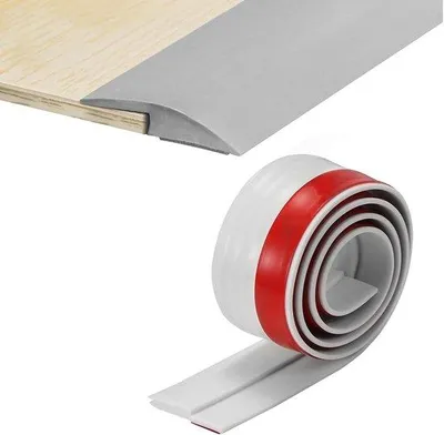 Produktbild von Zelfklevend PVC-vloerprofiel 35mm grijs voor vloeren en tapijt.