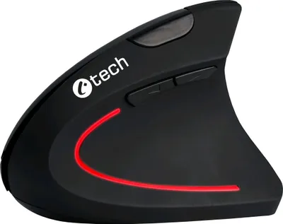 Produktbild von Maus C-TECH VEM-09C, vertikal, 6 Tasten, 1,5 m,