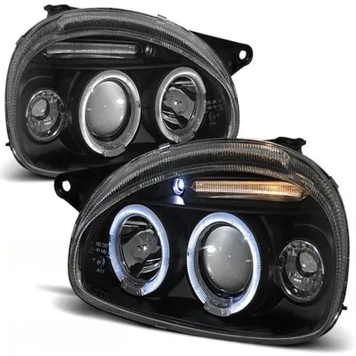 Produktbild von Scheinwerfer Angel Eyes passend für Opel Corsa B Bj. 93-00 Schwarz
