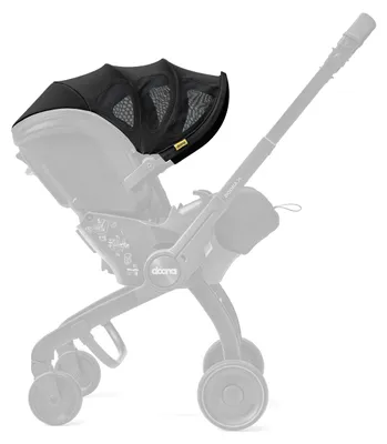 Produktbild von Doona X Summer Canopy - Nitro Black | Kinderwagen-Sonnenschutz