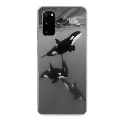 Produktbild von MuchoWow® Handyhülle Schutzhülle Hülle für Samsung Galaxy S20 Orca - Wasser - Schwarz - Weiß Silikon Softcase Handy Hülle - Bild