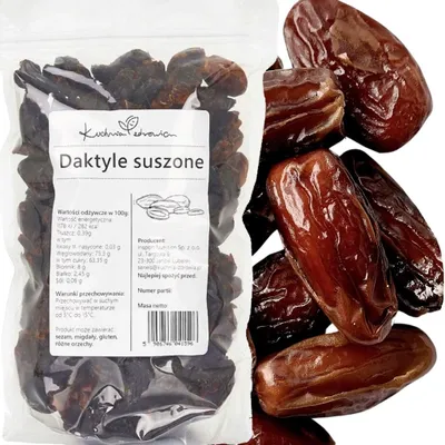 Produktbild von Datteln Getrocknet 1 kg Entsteint Trockenfrüchte Snack Müsli Backen