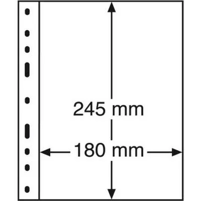 Produktbild von Optima Kunststoffhüllen mit 1er Einteilung, glasklar, 10er Pack