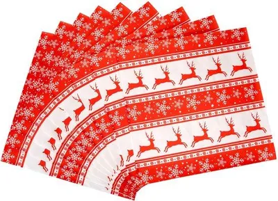 Produktbild von Weihnachtspapier für Essen, 100 Stück, Rot