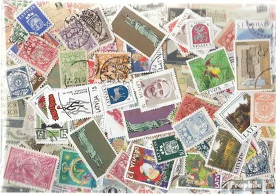 Produktbild von Briefmarken Lettland 100 verschiedene Marken