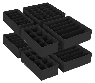 Produktbild von 8-teiliges Unterwäsche-Organizer-Set – Dessous-Aufbewahrungsbox – 32 x 32 x 10 cm