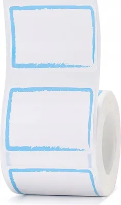 Productafbeelding van NIIMBOT RFID-stickers, labels, 40x30mm, BLAUWE RAND, 230 stuks, Serie B, origineel