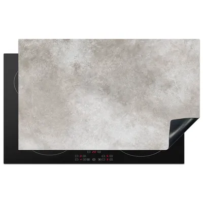 Produktbild von KitchenYeah© Herdabdeckplatte Beton - Grau , 85x52cm, Küche Deko, Glaskeramikkochfeld Herdabdeckung, Abdeckplatte fùr Kochfeld