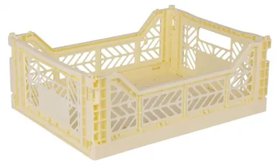 Image de Boîte pliante en plastique, de taille moyenne, empilable