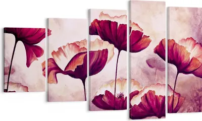 Produktbild von Bild auf Leinwand - Leinwandbild - Mohn Blume Wiese - 100x60cm - Wand Bild - Wanddeko - Wandbilder - Leinwanddruck - Bilder - Kunstdruck - Wanddekoration - Leinwand bilder - Wandkunst - EG100x60-3934