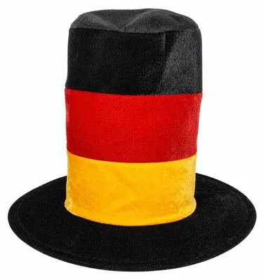 Produktbild von Deutschland Zylinderhut Fanhut Hut Schwarz Rot Gold EM WM Karneval Fußball