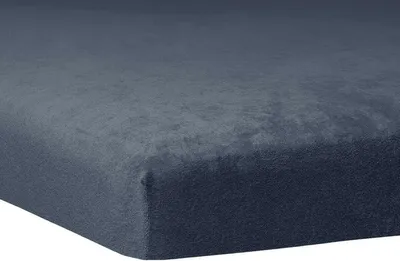Produktbild von Traumschlaf Flausch Biber Topper Spannbettlaken 180x200 cm - 200x200 cm marine
