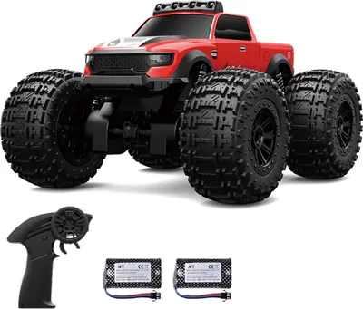 Obrázek produktu pro Obojživelné auto na dálkové ovládání, 4WD terénní auto 2,4 GHz se světlomety, vodotěsný 360° otočný kaskadérský vůz jako dárek pro děti, dívky a chlapce, terénní hračka do vody na pláž a do bazénu