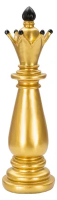 Obrázek produktu pro Mauro Ferretti šachová figurka Alfiere Ø 12,5x38,5 cm zlatý černý dekor