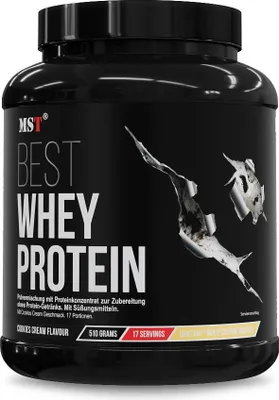 Produktbild von Protein Best Whey + Enzyme 510 g Cookies cream