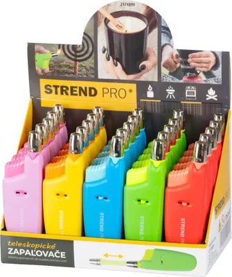 Produktbild von Feuerzeug Strend Pro, teleskopisch, Gas, Sellbox 25 Stk.