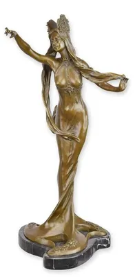 Productafbeelding van A Bronze Sculpture Of A Dressed Woman