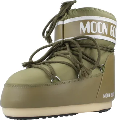 Immagine prodotto di Stivali del marchio Moon Boot, modello Icon Low in nylon, codice prodotto 14093400 006, colore verde