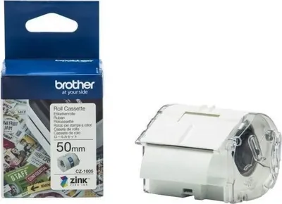 Immagine prodotto di Nastro per etichette CZ-1005, larghezza 50 mm, tecnologia zinco, bianco, per Brother VC-500W