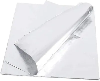 Produktbild von Aluminiumfolie für Grillen, 30 x 30 cm Hochwertige Aluminiumfolie für Hörnchen-Backformen Grillfolie für BBQ Grill gegrillte Fisch.