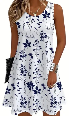 Produktbild von Currero Leinenkleid Damen Weiß M