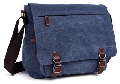Zdjęcie produktu dla LOSMILE Torba na laptopa 15 cali płócienna vintage 40cm