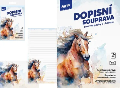 Image de MFP Papier lettre coloré LUX 5+10 (Cheval)