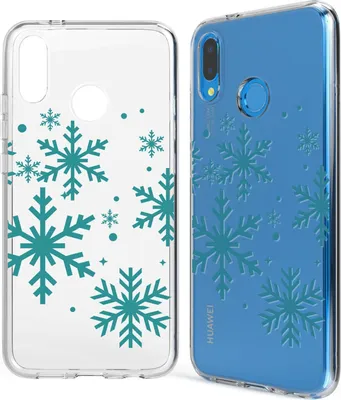 Immagine prodotto di Huawei P20 Lite cover per cellulare di NALIA, cover protettiva in silicone sottile Snowflakes