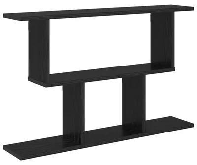 Obrázek produktu pro vidaXL Nástěnná police, černý dub, 80 x 15 x 50,5 cm, dřevotříska