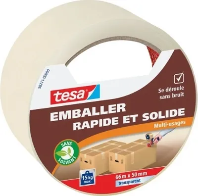 Produktbild von Verpacken - Schnelle und robuste Mehrzweckfolie 66x50mm Transparent - Tesa