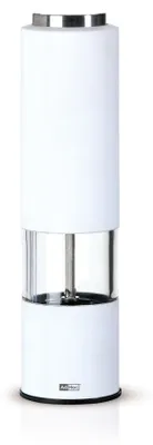 Produktbild von AdHoc Elektrische Pfeffer- / Salzmühle Tropica, weiß, CeraCut® Ceramic Mahlwerk, LED-Licht, Kunststoff/Edelstahl/ Acryl, D: 5 cm, H: 21,5 cm