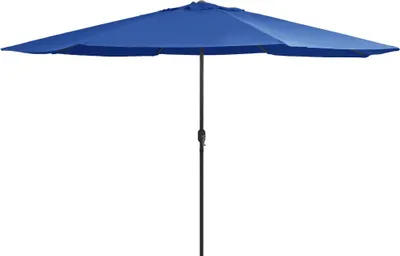 Produktbild von Sonnenschirm mit Metall-Mast 390 cm Azurblau