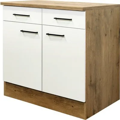 Obrázok produktu pre Kuchynská skrinka dolná s dvierkami Flex Well Vintea šírka 80 cm magnólie matná