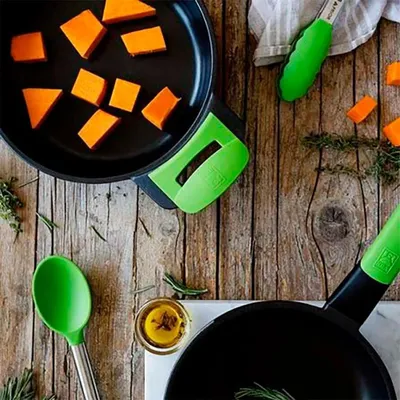 Immagine prodotto di BRA A197004 Pinze da cucina da 285 mm in silicone, acciaio inox acciaio inox