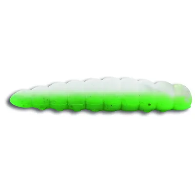 Produktbild von Quantum Magic Trout B Maggot 2,5cm - 10 künstliche Bienenmaden, Farbe:grün/weiß